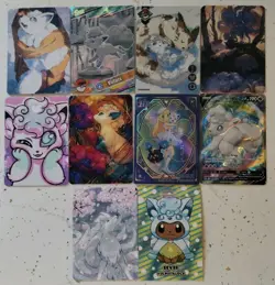 Alolan Vulpix Ninetales Lot of 10 Custom Cards x10 Bundle Collection Pokemon - Image 1