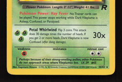 Dark vileplume 30/82 non holo rare team rocket vintage WOTC pokemon card - Image 4