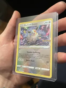 Pokemon Radiant Eevee Promo Holo Pokemon GO SWSH230 Card Pokemon TCG Card Stock - Image 1