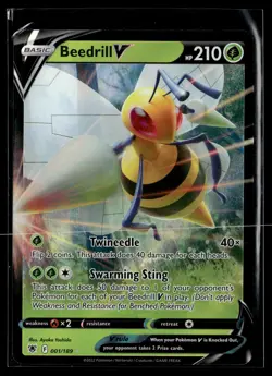 Pokemon TCG SWSH10: Astral Radiance #001/189 Beedrill V - Image 1