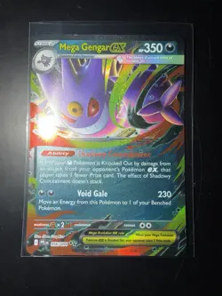 Mega Gengar ex 056/094 Holo ME02: Phantasmal Flames Pokemon Card - Image 3
