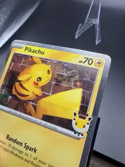 💫Swirl🌀Pikachu Cosmos Holo Promo Card + Coin (Pokemon Day 2026) - Image 2