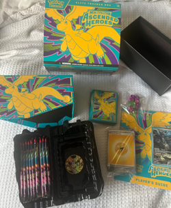 Ascended Heroes Pokemon Etb OPENED Packs with all cards, holos and hits included - Image 1