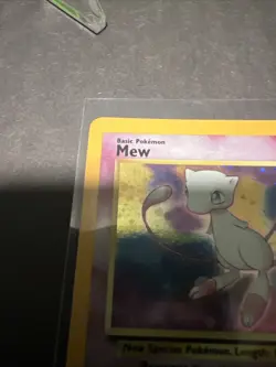2000 Pokemon Black Star Mew #9 Holo Promo Pokemon League - Image 4