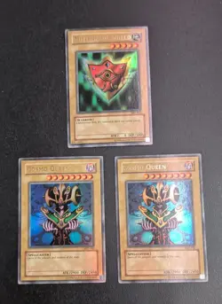 Yu-Gi-Oh! Vintage Holo Lot MP1 Promo - Cosmo Queen x2 & Millennium Shield - Image 1