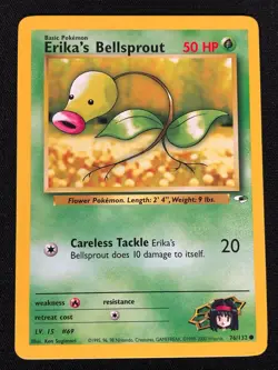 Pokemon Erika's Bellsprout 76/132 Common (NM) - Image 1