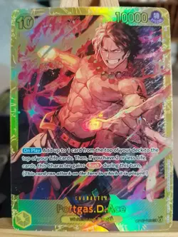 Portgas D. Ace OP07-119 SEC Secret Rare (PRB-02) - One Piece Card Game - Image 1