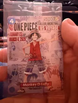 Namco Monkey.D.Luffy P-055 One Piece CCG Promo Character Card Promotion Set - Image 1