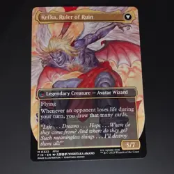 MtG card Kefka court mage / Kefka ruler of ruin. Double sided borderless. - Image 2