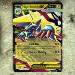 Mega Manectric EX Holo Card Mega Evolutions Pokemon TCG Near mint - Image 1