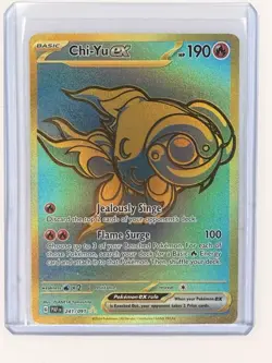 Chi-Yu EX 241/091 Paldean Fates Holo Gold Hyper Rare Card - Image 1