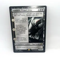 Summon: Primal Odin R Final Fantasy MTG Magic The Gathering - Image 1