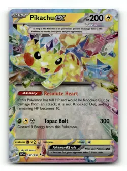 Pikachu ex Double Rare - Surging Sparks 057/191 - NM - Image 1