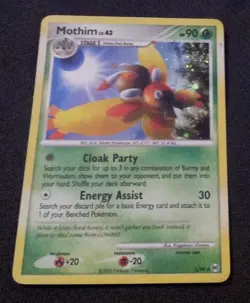 Mothim Pokemon TCG Platinum Arceus Hologram Holofoil Holo Foil Card #6 - Image 1