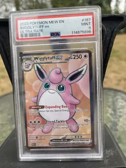 Wigglytuff EX 187/165 Ultra Rare Scarlet & Violet Pokemon 151 English PSA 9 - Image 1