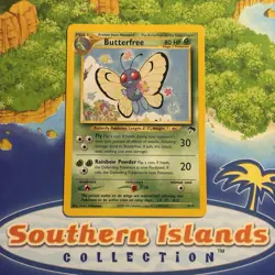 Pokemon Vintage Southern Islands Butterfree English 9/18 Rare Promo - Image 1
