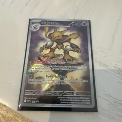 Pokemon MEP 009 - Black Star Promo Alakazam Full Art - NM - Image 1