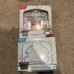 Pokemon TCG: Scarlet & Violet 151 ETB & Alakazam ex Collection Box Sealed - Image 1