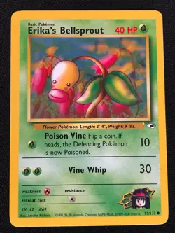 Pokemon Erika's Bellsprout 75/132 Common (NM) - Image 1