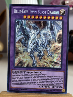 Yugioh Blue-Eyes Twin Burst Dragon SHVI-EN099 Secret Rare 1st Edition - NM - Image 1
