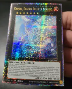 Yugioh Chasma, Dragon Ruler of Auroras Quarter Century Secret Rare ALIN-EN047 NM - Image 2