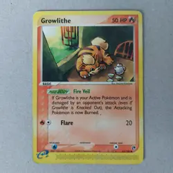 Growlithe 65/100 EX Sandstorm Common Nintendo Collectible Pokemon Card - Image 1