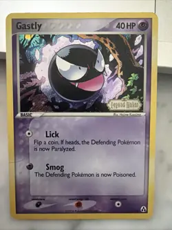 Pokemon Card - Gastly Legend Maker 52/92 Common Reverse Holo Stamped - Image 1