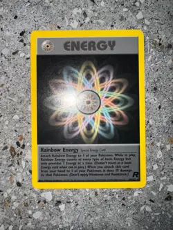 Pokemon TCG Cards Rainbow Energy 80/82 Team Rocket Rare - Image 3