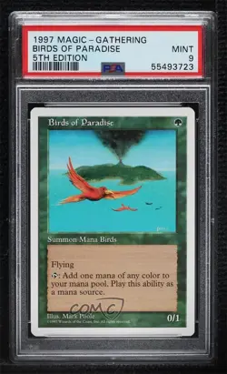 Birds of Paradise Magic: 5th Edition PSA 9 MINT 1997 - Image 1