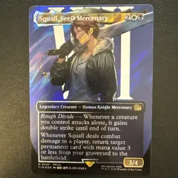 Magic the Gathering Squall, Seed Mercenary Borderless Surge Foil Final Fantasy - Image 1