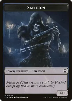 Skeleton Token - #08 - Commander Legends: Baldur's Gate - NM MTG - Image 1