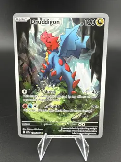 Druddigon Full Art Illustration Rare 151/086 Pokemon White Flare - Image 1