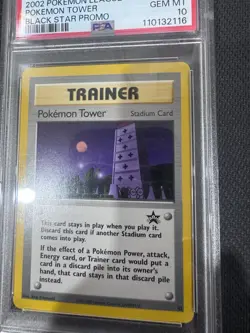 Pokemon TCG 2002 Black Star Promo Pokemon League Pokemon Tower #42 PSA Gem MT 10 - Image 3