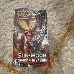 Pokemon Crimson Invasion Booster Box - Sun and Moon S&M BB Sealed 2017 Vintage 820650812491 - Image 4