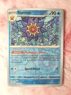 Starmie 121/165 Reverse Holo Rare Scarlet and Violet 151 Pokemon TCG - Image 1