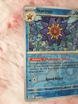 Starmie 121/165 Reverse Holo Rare Scarlet and Violet 151 Pokemon TCG - Image 2