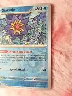 Starmie 121/165 Reverse Holo Rare Scarlet and Violet 151 Pokemon TCG - Image 3