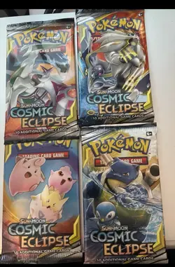 Pokemon TCG Cosmic Eclipse Booster New Sealed 8 Packs - Image 1