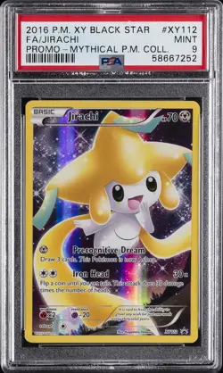 2016 POKEMON XY PROMO MYTHICAL POKEMON COLLECTION FULL ART/JIRACHI PSA 9 - Image 1