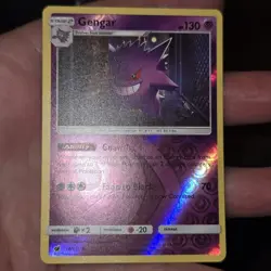 2017 Pokemon TCG Gengar 38/111 Sun & Moon Crimson Invasion Reverse Holo Rare - Image 2