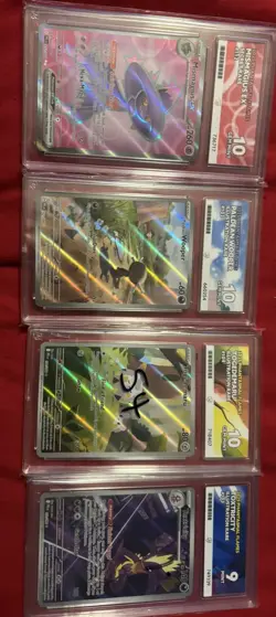 Pokemon TCG Graded Cards x 4 ace slab bundle job lot phantasmal flames - Image 1