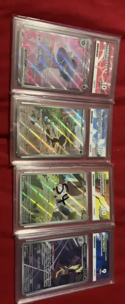 Pokemon TCG Graded Cards x 4 ace slab bundle job lot phantasmal flames - Image 3