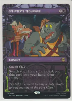 Splinter's Technique - Showcase Foil Rare MtG Card TMT 233 - Image 1