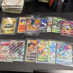 Pokemon TCG Foil V/VMAX Card Lot - Charizard, Honchkrow, 14 Cards Sword & Shield - Image 1