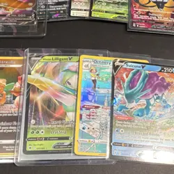 Pokemon TCG Foil V/VMAX Card Lot - Charizard, Honchkrow, 14 Cards Sword & Shield - Image 4