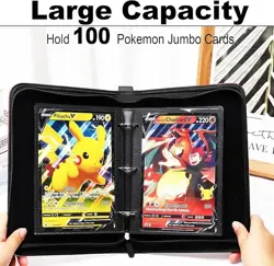 Jumbo Card Binder with Sleeves, X-Large 3-Ring Binder for Oversize Trading Cards - Image 3
