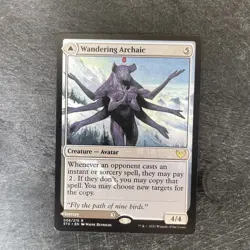 MTG Magic the Gathering Wandering Archaic (6/445) Strixhaven School of Mages LP - Image 1
