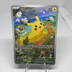 Pokemon Card TCG - Pikachu SVP 088 Black Star Promo Paldea Adventure Chest NM - Image 1