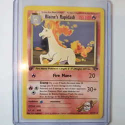 Pokemon Blaine's Rapidash 1st Edition Gym Challenge #33/132 Near Mint Condition - Image 1