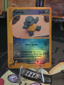 2002 Pokemon Expedition Squirtle 131/165 REVERSE HOLO E-Reader - NM/LP - Rare - Image 5